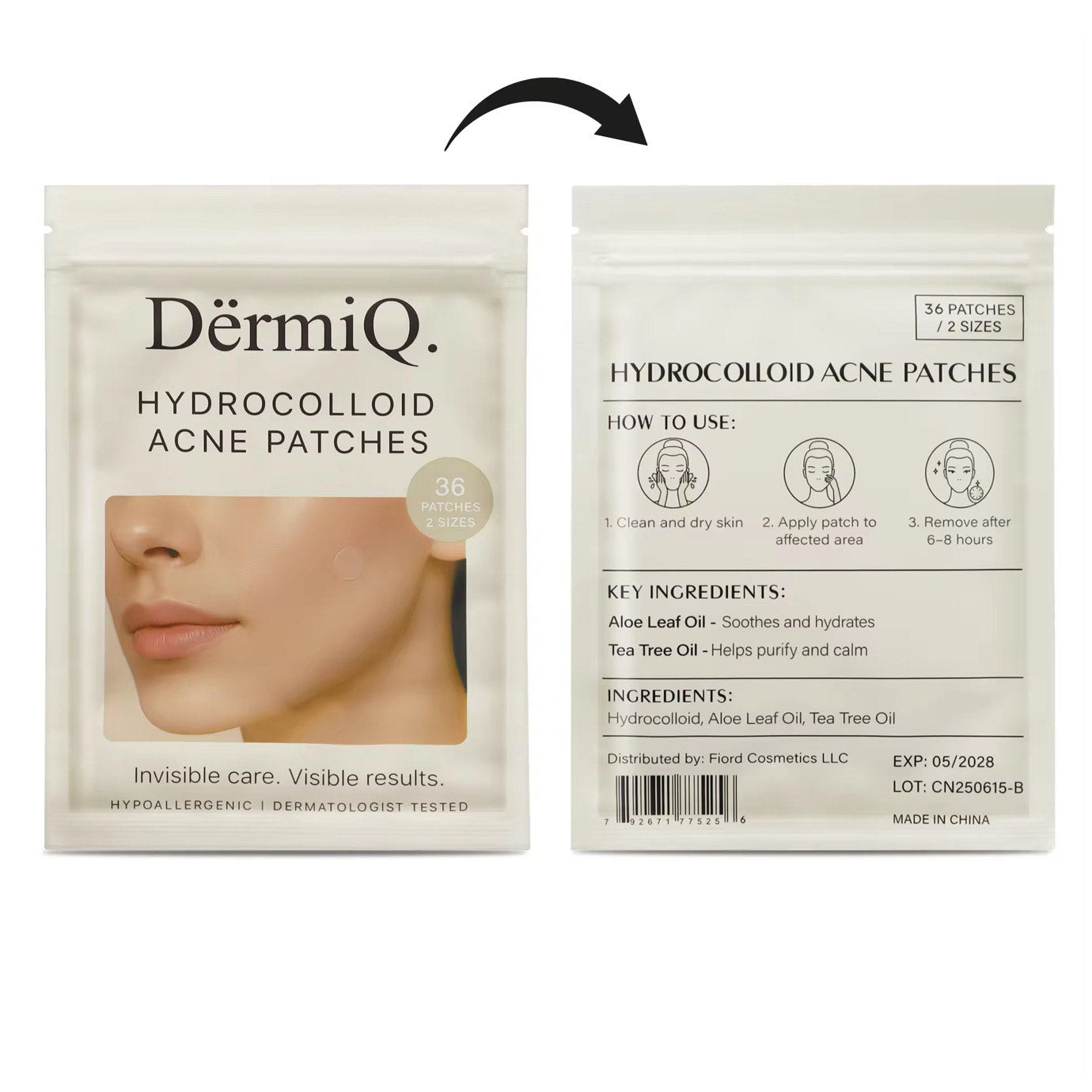 DërmiQ - Hydrocolloid Acne Patches